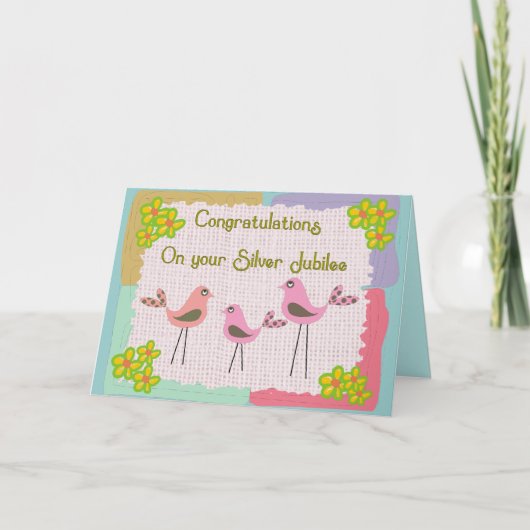 Silver Jubilee Card für Nonnen Karte (Vorderseite)