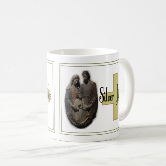 Silver Jubilee Geschenke für Nonnen Kaffeetasse (VorderseiteRechts)