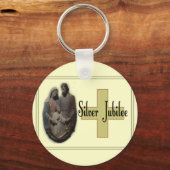 Silver Jubilee Geschenke für Nonnen Schlüsselanhänger (Vorderseite)