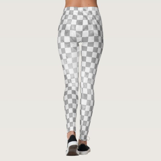 Silver Karo Leggings (Rückseite)
