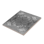 Silver Keramik Gingko Tile Fliese (Seite)