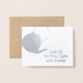 Silver Kettle - Nachmittagstee & Cakes Themenabend Folienkarte (Vorderseite mit Umschlag)