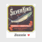 Silver King Brand Orange und Grapefruit Label (Blatt)