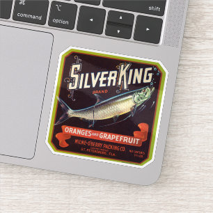 Silver King Brand Orange und Grapefruit Label