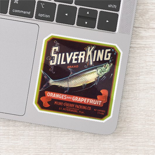 Silver King Brand Orange und Grapefruit Label (Detail)