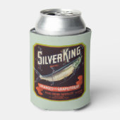 Silver King Brand Orange und Grapefruit Label Dosenkühler (Kanne Vorderseite)