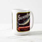 Silver King Brand Orange und Grapefruit Label Kaffeetasse (VorderseiteRechts)