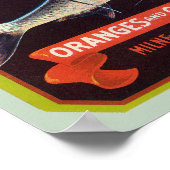 Silver King Brand Orange und Grapefruit Label Poster (Ecke)