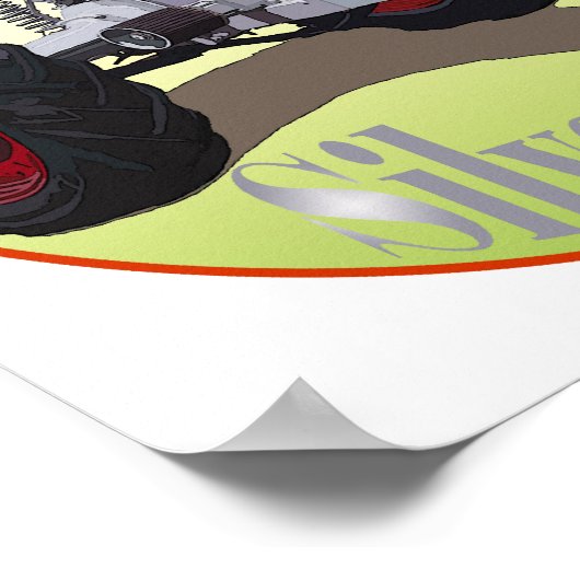 Silver King Tractor Poster (Ecke)