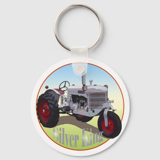 Silver King Tractor Schlüsselanhänger (Vorderseite)