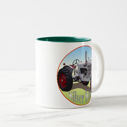 Silver King Tractor Zweifarbige Tasse (VorderseiteRechts)