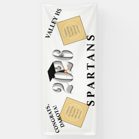 Silver-Klasse des Abschlusses 2026 Banner (Vertikal)