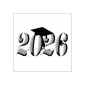 Silver-Klasse des Abschlusses 2026 Gummistempel (Prägung)