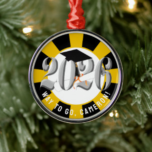 Silver-Klasse des Abschlusses 2026 Ornament Aus Metall