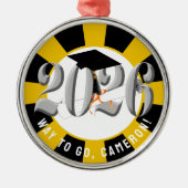 Silver-Klasse des Abschlusses 2026 Ornament Aus Metall (Vorne)