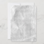 Silver Kokett 30. Geburtstag Party Einladung (Rückseite)