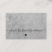 Silver Kraft Papier benutzerdefiniertes Logo Viele Visitenkarte (Rückseite)