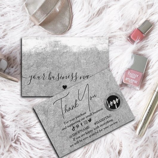 Silver Kraft Papier benutzerdefiniertes Logo Viele Visitenkarte