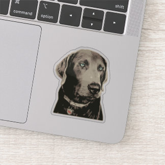 Silver Labrador 100% Labrador Sticker