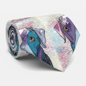 Silver Labrador Krawatte (Gerollt)