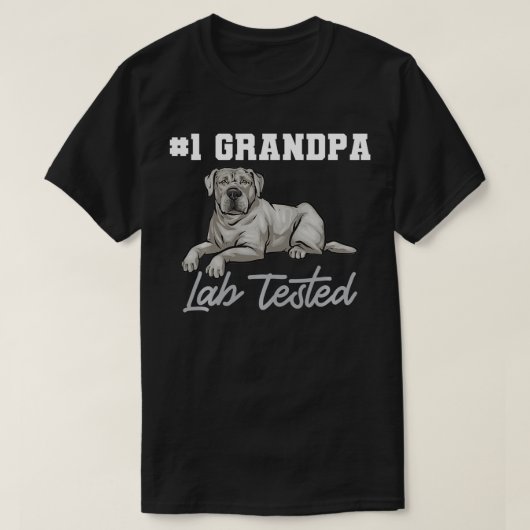 Silver Labrador Retriever Grandpa Silver Labrador T-Shirt (Design vorne)