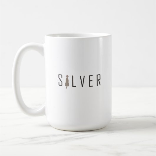 Silver Labrador Tasse (Links)