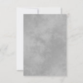 Silver Lace auf Navy Blue Liebe & Danke Wedding (Rückseite)