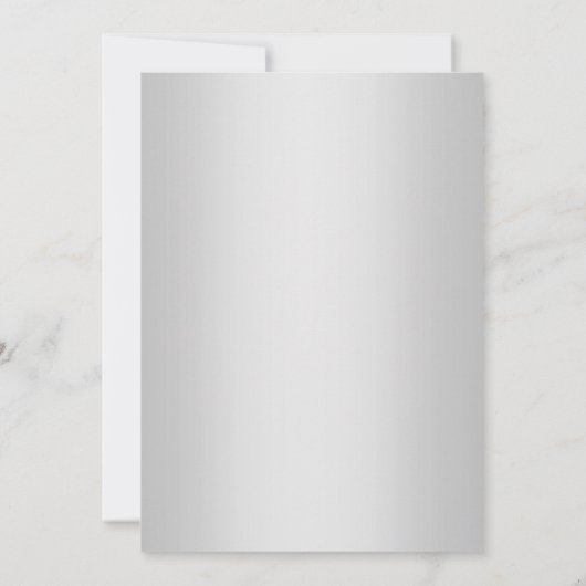 SILVER LACE ELEGANT CLASSY WEDD 2 EINLADUNG (Rückseite)