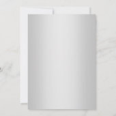 SILVER LACE ELEGANT CLASSY WEDY EINLADUNG (Rückseite)