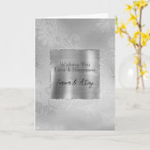 Silver Lace Floral Karte (Gelbe Blume)