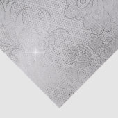 Silver Lace Floral Seidenpapier (Detail)