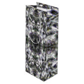 Silver Lace Geschenktüte Für Weinflaschen (Vorderseite Schrägansicht)