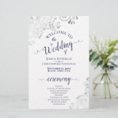 Silver Lace Navy auf dem Programm für Hochzeiten i (Stehend Vorderseite)