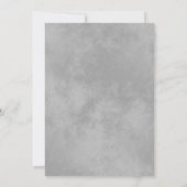 Silver Lace on Burgundy Elegante Wedding Empfang Einladung (Rückseite)