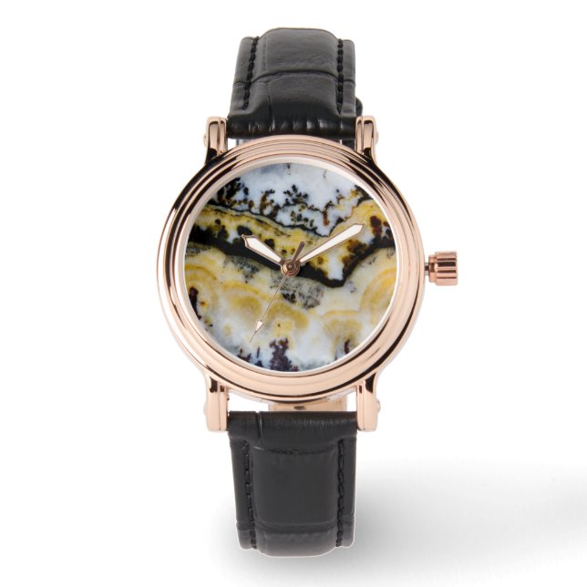 Silver Lace Onyx Armbanduhr (Vorderseite)