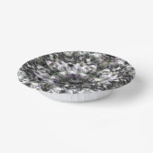 Silver Lace Pappteller (Gewinkelt)