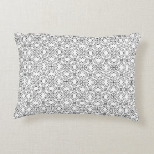 Silver Lace Pattern Dekokissen (Rückseite)
