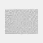 Silver Lace Pattern Fleecedecke (Vorderseite (Horizontal))