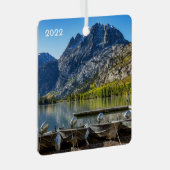 Silver Lake, Kalifornien, Square Ornament Aus Metall (Vorderseite Rechts)