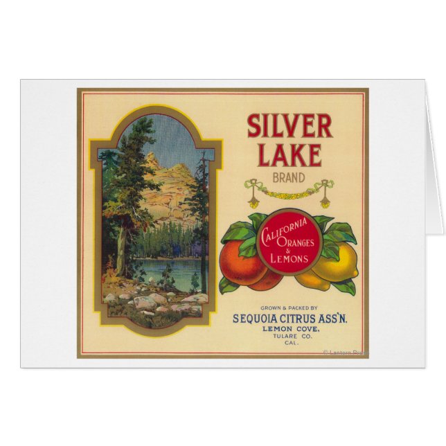 Silver Lake Orange LabelLemon Cove, CA (Vorderseite (Horizontal))