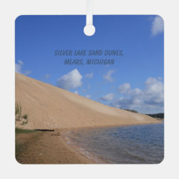 Silver Lake Sand Dunes, Mears, Michigan Ornament Aus Metall