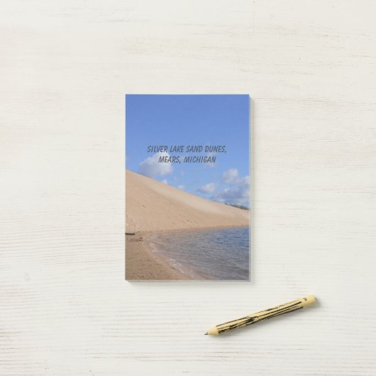 Silver Lake Sand Dunes, Mears, Michigan Post-it Klebezettel (Auf Schreibtisch)
