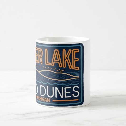 Silver Lake Sand Dunes Neon Signon Kaffeetasse (Mittel)
