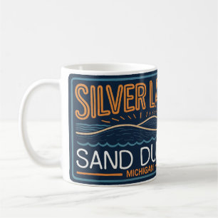 Silver Lake Sand Dunes Neon Signon Kaffeetasse