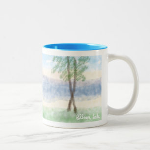 Silver Lake Westküste von Michigan Zweifarbige Tasse