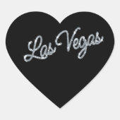 Silver Las Vegas Glitzern Sticker (Vorderseite)