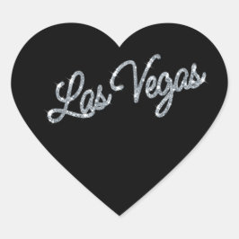 Silver Las Vegas Glitzern Sticker