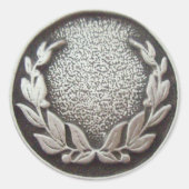 Silver Laurel Wreath Sticker (Vorderseite)