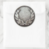 Silver Laurel Wreath Sticker (Tasche)