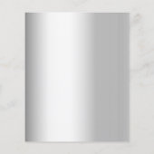 Silver Lavendel florals Hochzeit speichern das Dat Flyer (Hinten)